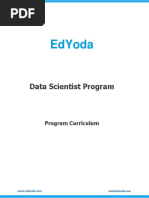 EdYoda Data Scientist Program Curriculum