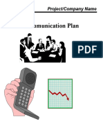 Project Communication Plan Template