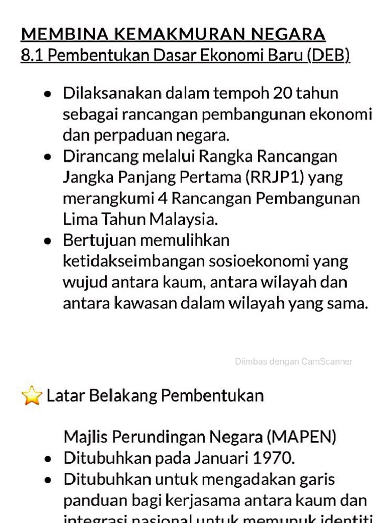 Bab 8 Membina Kemakmuran Negara T5 Pdf