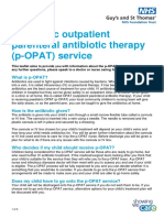 Paediatric Outpatient Parenteral Antibiotic Therapy (p-OPAT) Service