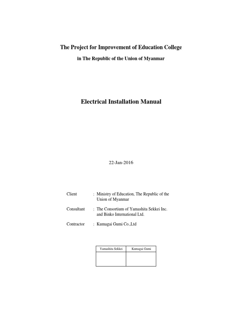 Electrical Installation Manual PDF Electrical Wiring Pipe (Fluid Conveyance)