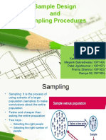 Sample Design and Sampling Procedures