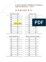 2014-1 - Gabarito