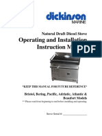 Operating and Installation Instruction Manual: Natural Draft Diesel Stove