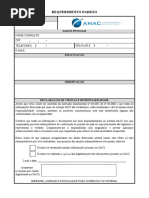 Requerimento Padrão ANAC | PDF