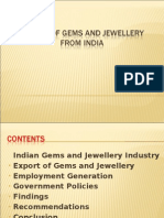 Export of Gems and Jewellery From India