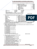 B.B.M-V Semester-Cost and Management Accounting-I (Practical)