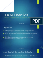 Azure Essentials: Module 5: Azure Cost Management and Service Level Agreements