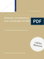 Between Architecture and Landscape Architecture