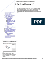 Quick Start Guide for CrystalExplorer17