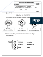 Avaliação Matemática 2º Ano