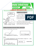 Problemas de Trabajo Mecánico para Quinto Grado de Secundaria