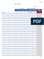 Equipment Calibration Log