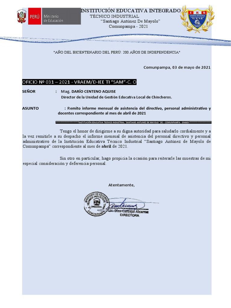 Informe Mensual Abril Oficio PDF