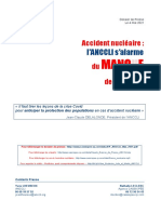 Rapport de l'ANCCLI Sur Le Manque de Préparation Des Français en Cas D'accident Nucléaire