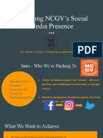 Increasing NCGV's Social Media Presence: by Gayatri Chopra, Corinne Rose and Katie Weber