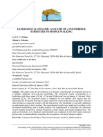 Experimental Dynamic Analysis of A Footbridge Submitted To People Walking