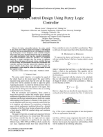 (Jurnal) Cruise Control Design Using Fuzzy Logic Controller