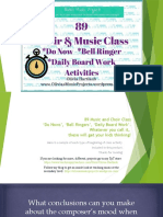 Demo 89 Music Choir Do Now Bell Ringer Daily Board Activities 2650503