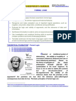 Guide No. 3 Formal Logic Objectives