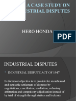 A Case Study On Industrial Disputes