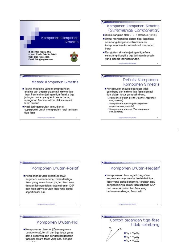 Analisis Komponen Simetris Tiga-Fasa | PDF