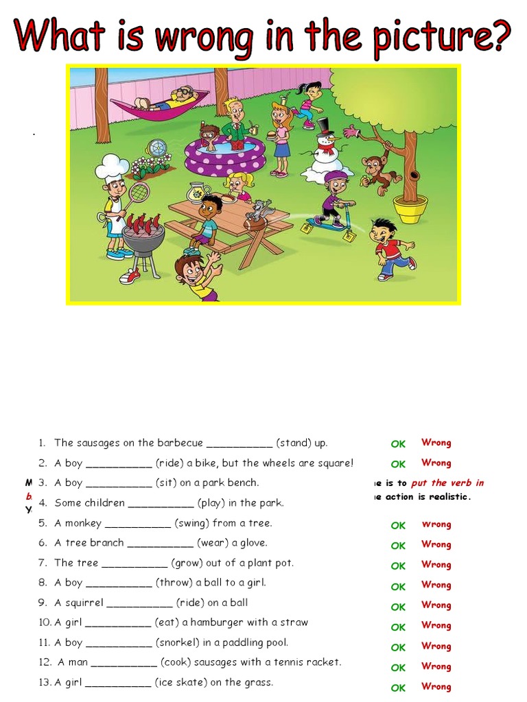 Picture Description Exercise Picture Description Exercises 132424 | PDF ...