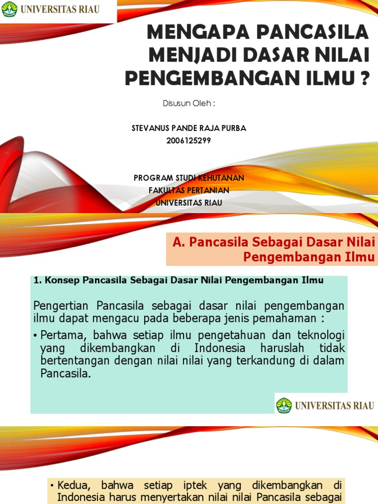 Mengapa Pancasila Menjadi Dasar Nilai Pengembangan Ilmu | PDF | Ilmu Sosial
