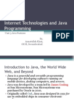 IT Unit 3 - Internet Technologies and Java Programming-1