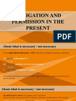 Necessity, Permission, and Advice in English
