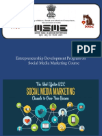 Entrepreneurship Development Program On Social Media Marketing Course