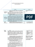 PLANIFICACIÓN FONOAUDIOLOGÍA CURSO ESPECIAL