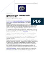 02-29-08 OEN-Legalizing Voter Suppression in Massachusetts B