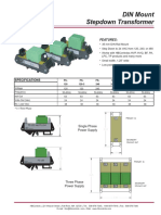 HBControls DIN Mount Stepdown Transformer