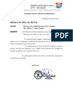 Informe de asistencia mensual del personal de la IE 32579