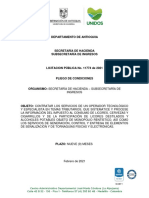 PROYECTO DE PLIEGOS DE CONDICIONES No 11774 de 2021-1-GOB. ANTIOQUIA