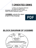 Object Oriented DBMS