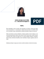 Perfil profesional Carol Dayana Olaya Peña ingeniera ambiental