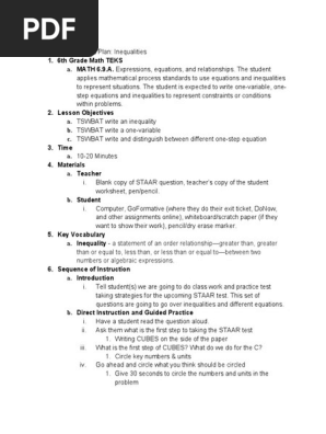 6th grade small group lesson plan  1 