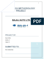 Research Methodology Project: Bajaj Auto LTD