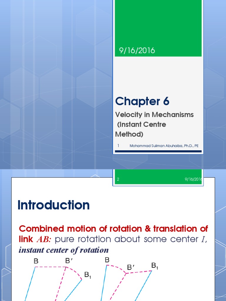 Recent Center Mechanism | PDF | Force | Classical Mechanics