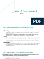 Chapter 1 - Categories of Procurement