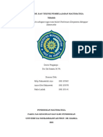 Makalah Model, Metode Dan Teknik Pembelajaran Matematika