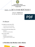 01 - Introdução Mecânica Das Rochas I