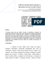 Ausência de processualidade na ONU