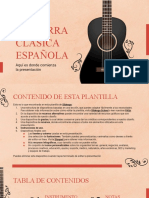 Clase de Guitarra Clásica Española by Slidesgo