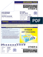 Ryanair Boarding Pass