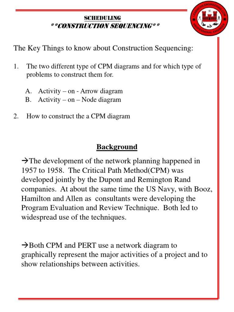 Construction Sequencing | Descargar gratis PDF | Applied Mathematics ...
