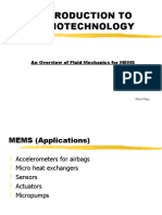 Introduction To Nanotechnology: An Overview of Fluid Mechanics For MEMS