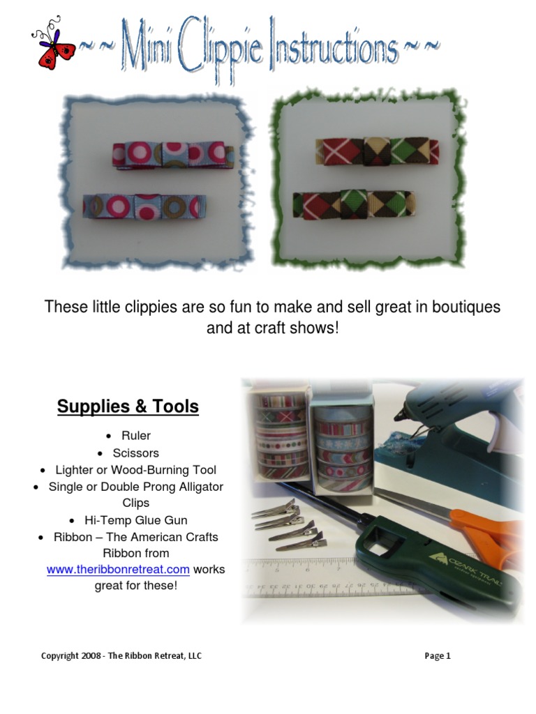 PDFMini Clippie Instructions | PDF | Social Science | Home & Garden